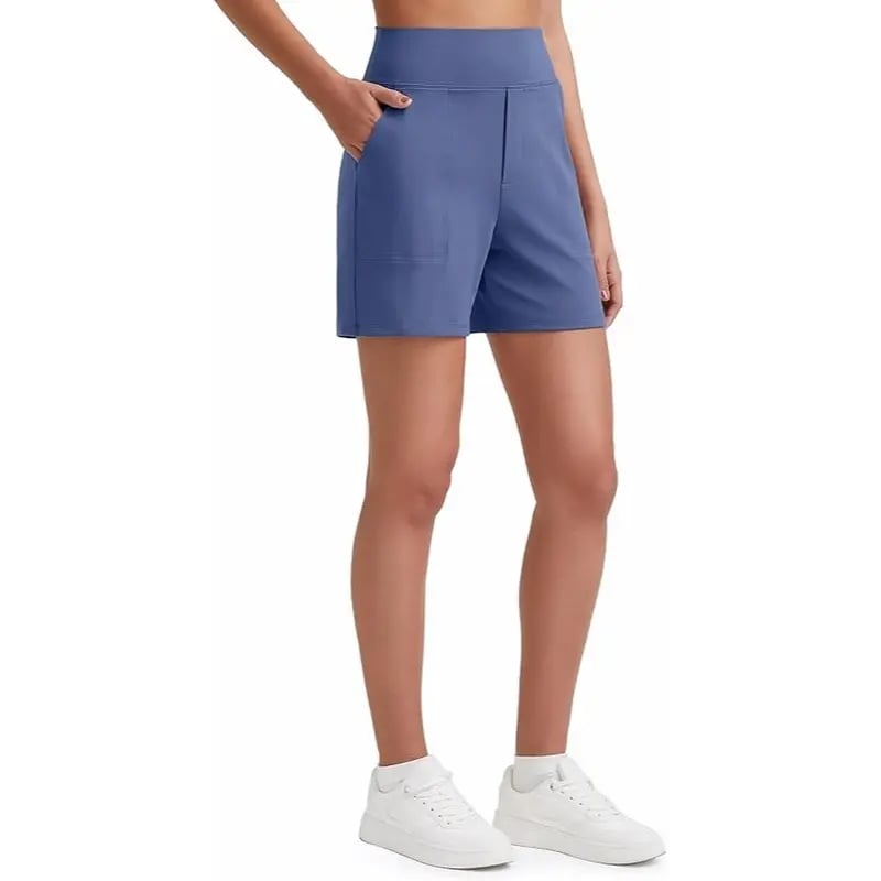 Women's High Waisted Athletic Shorts with Pockets