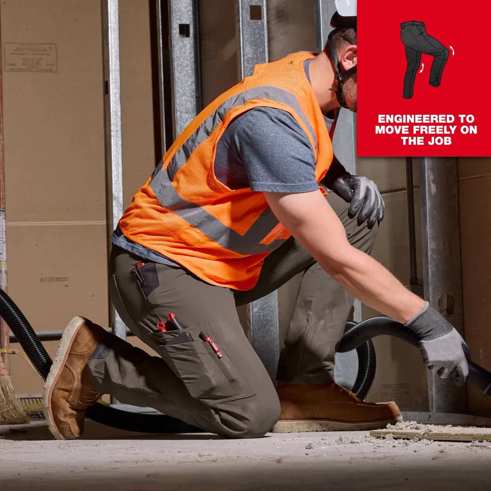 Men's 8-PACK Tech Work Pants with 7 Pockets