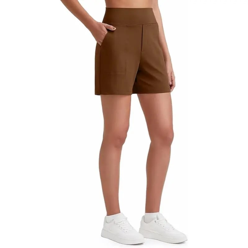 Women's High Waisted Athletic Shorts with Pockets
