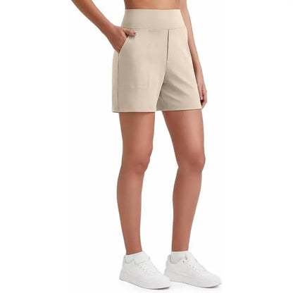 Women's High Waisted Athletic Shorts with Pockets