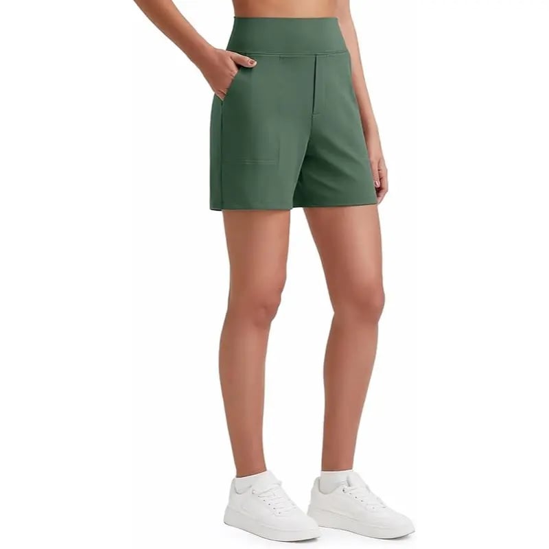 Women's High Waisted Athletic Shorts with Pockets