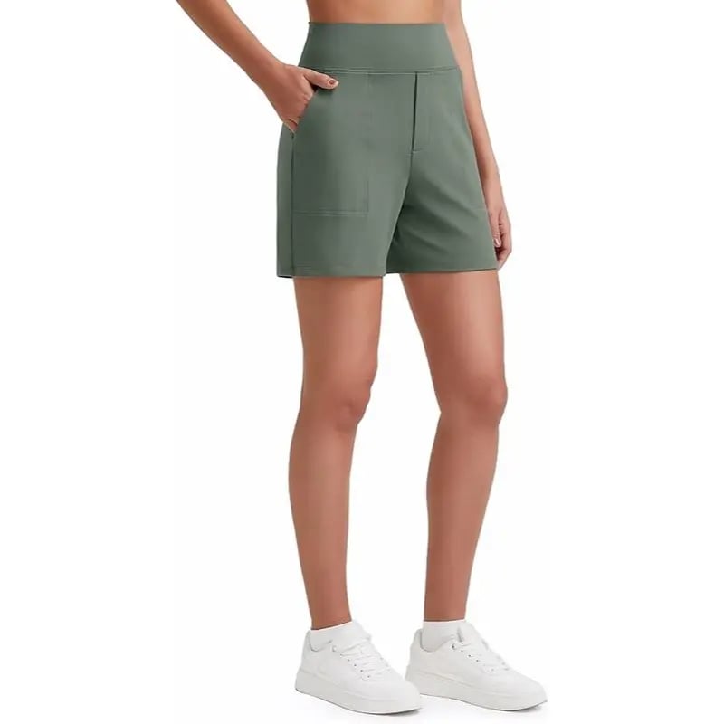 Women's High Waisted Athletic Shorts with Pockets