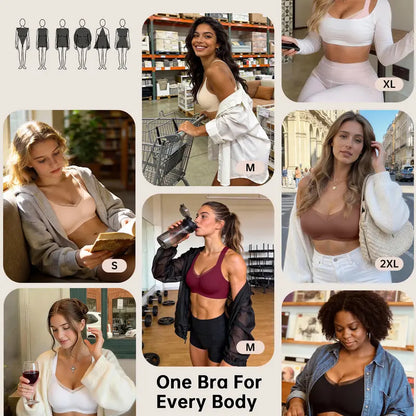 Women’s Jelly Support Bra – Wirefree & Full Coverage