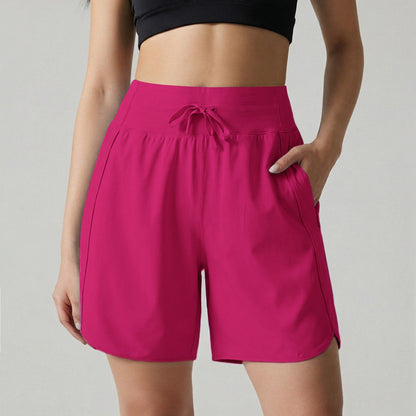 ⏰Hot Sale Women's Active Athletic Long Running High Wasistband Shorts