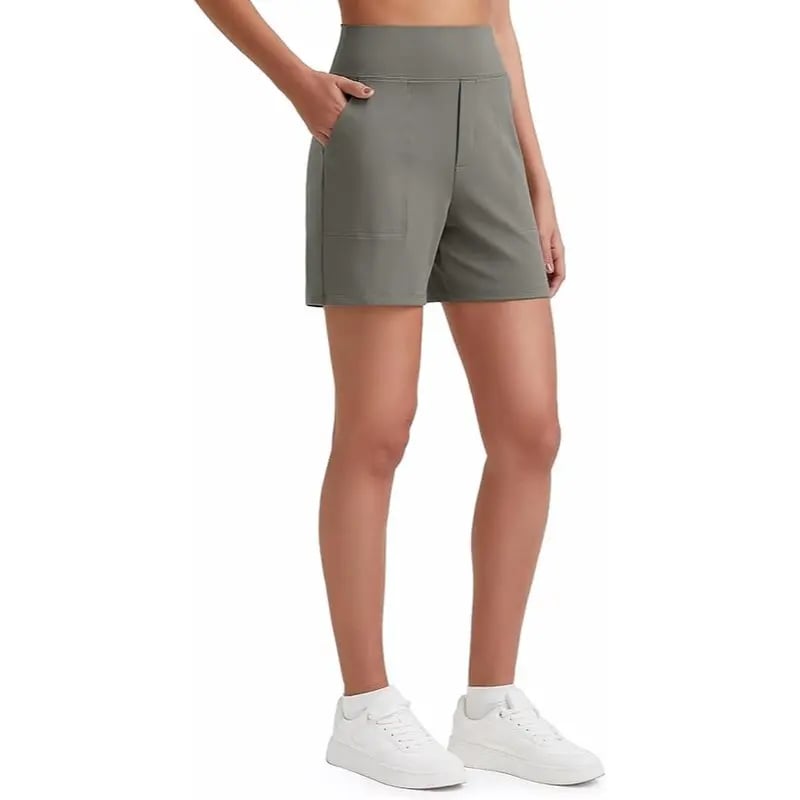 Women's High Waisted Athletic Shorts with Pockets