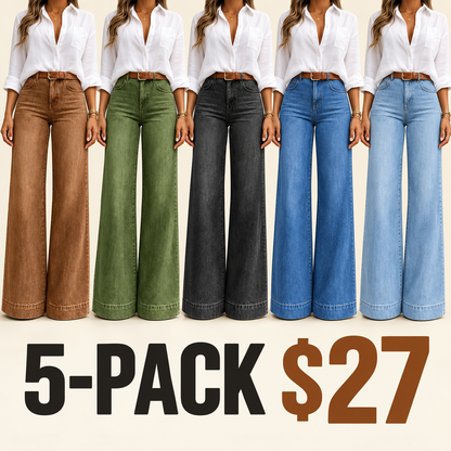 ❤️‍🔥 Christmas Sale💥Women's Loose Fit Baggy Oversized Straight Leg Denim Jeans with Pockets