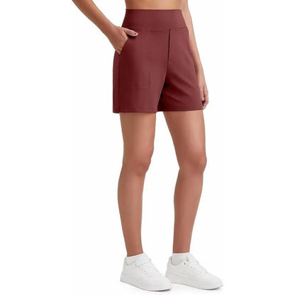 Women's High Waisted Athletic Shorts with Pockets