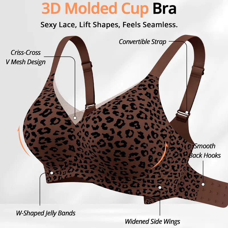 Women’s Jelly Support Bra – Wirefree & Full Coverage