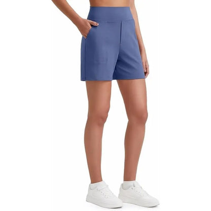 Women's High Waisted Athletic Shorts with Pockets