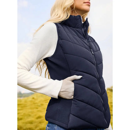 Women's Sleeveless Puffer Vest - Warm & Stylish