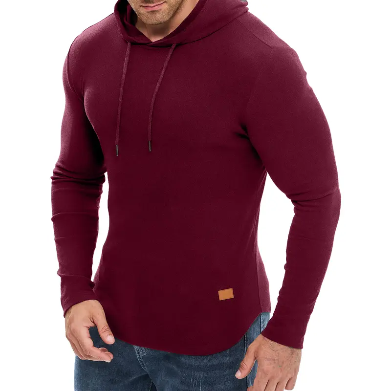Burgundy fleece hoodie