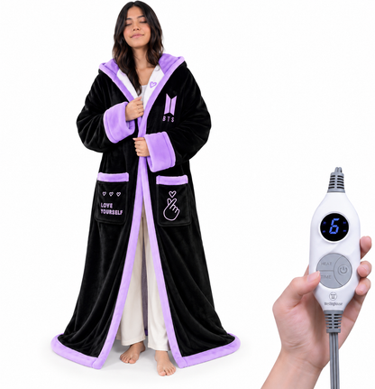 ❄️ Sherpa Wearable Electric Blanket 🎄 Overheat Protection & Auto-Shutoff Function