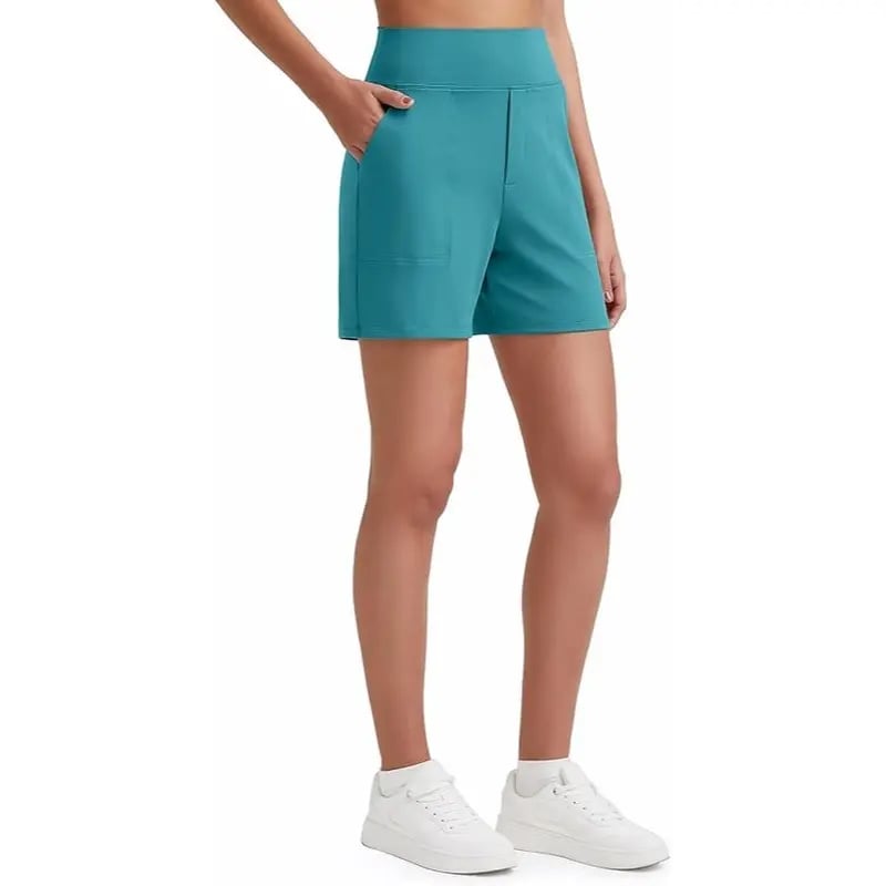 Women's High Waisted Athletic Shorts with Pockets