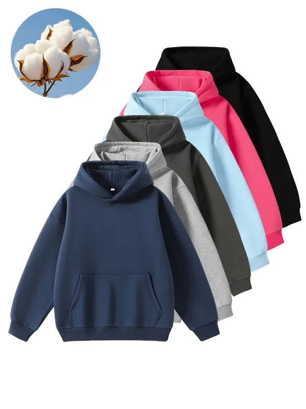 Hooded Sweatshirt, Loose Fit Pullover Hoodie