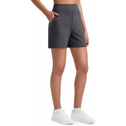 Women's High Waisted Athletic Shorts with Pockets