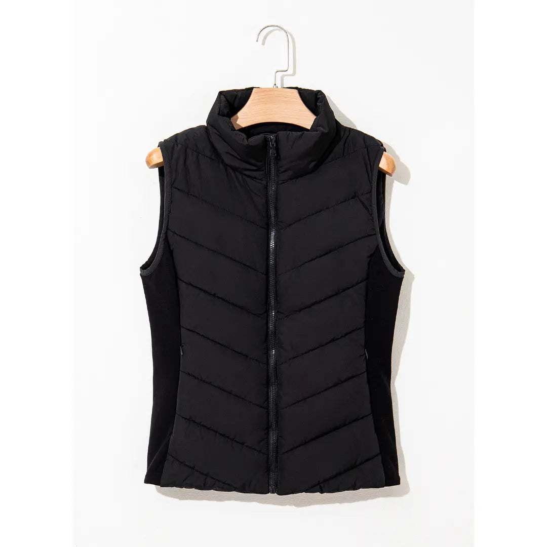 Women's Sleeveless Puffer Vest - Warm & Stylish