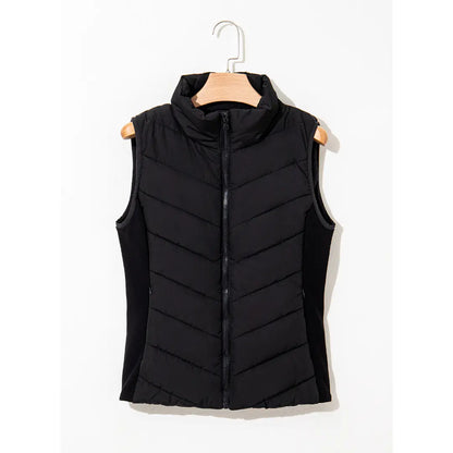 Women's Sleeveless Puffer Vest - Warm & Stylish