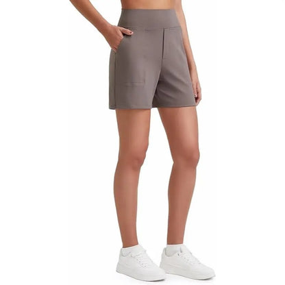Women's High Waisted Athletic Shorts with Pockets