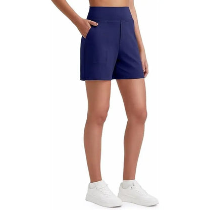 Women's High Waisted Athletic Shorts with Pockets