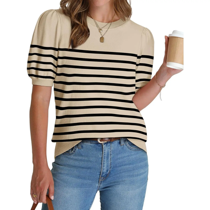 Women's Puff Short Sleeve Sweater